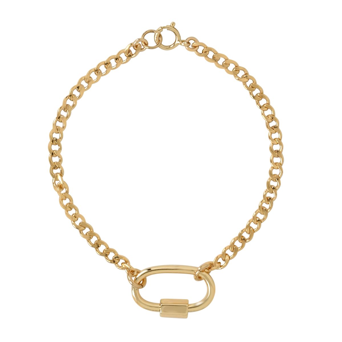 Curb Chain Carabiner Bracelet – Azil Boutique