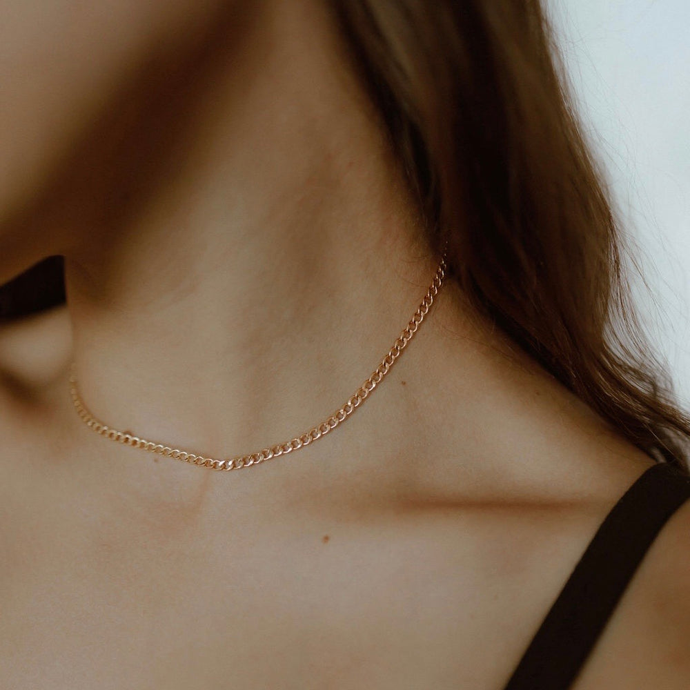 Curb Chain Necklace - Necklaces -  -  - Azil Boutique