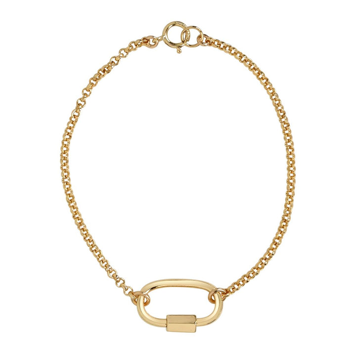 Rolo Chain Carabiner Bracelet - Bracelets -  -  - Azil Boutique