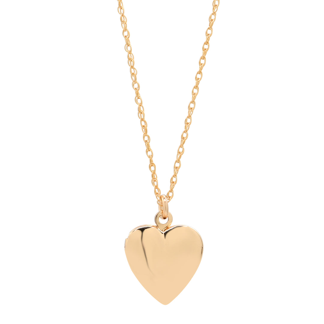 Smooth Heart Locket - Necklaces -  -  - Azil Boutique