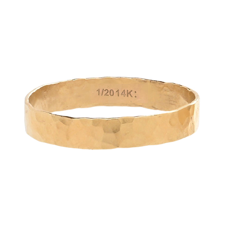 Bold Hammered Band Ring - Rings - 6 - 6 - Azil Boutique