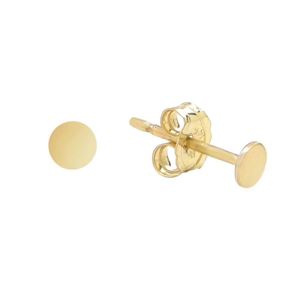 Solid Circle Studs - Earrings - Gold - Gold / Small - Azil Boutique