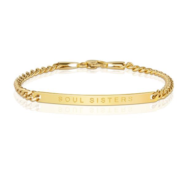 Mantra Curb Chain Bracelets (more quotes) - Bracelets - Soul Sisters - Soul Sisters / 6.5" - Azil Boutique