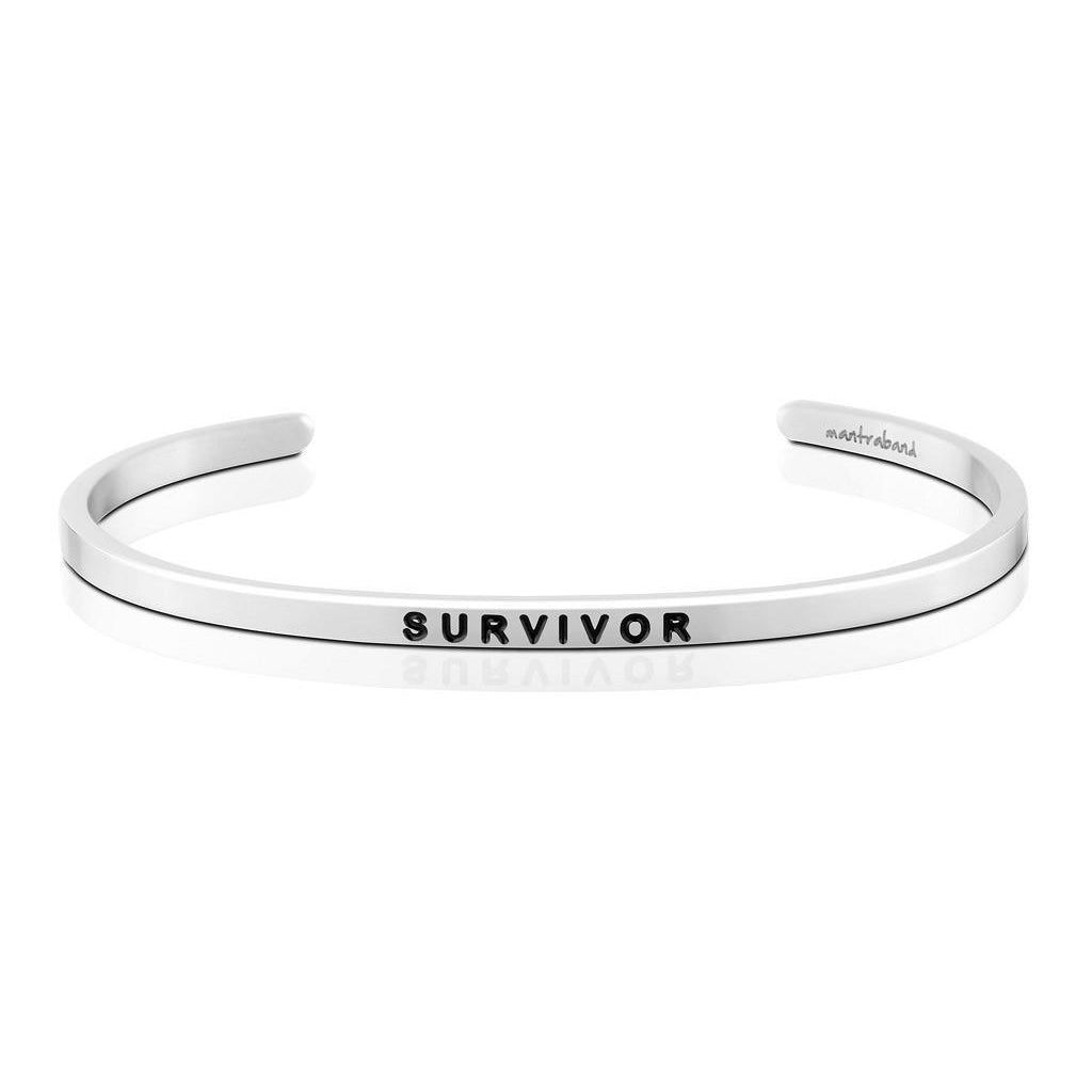 Mantra Bands - Bracelets - Silver - Silver / Survivor - Azil Boutique