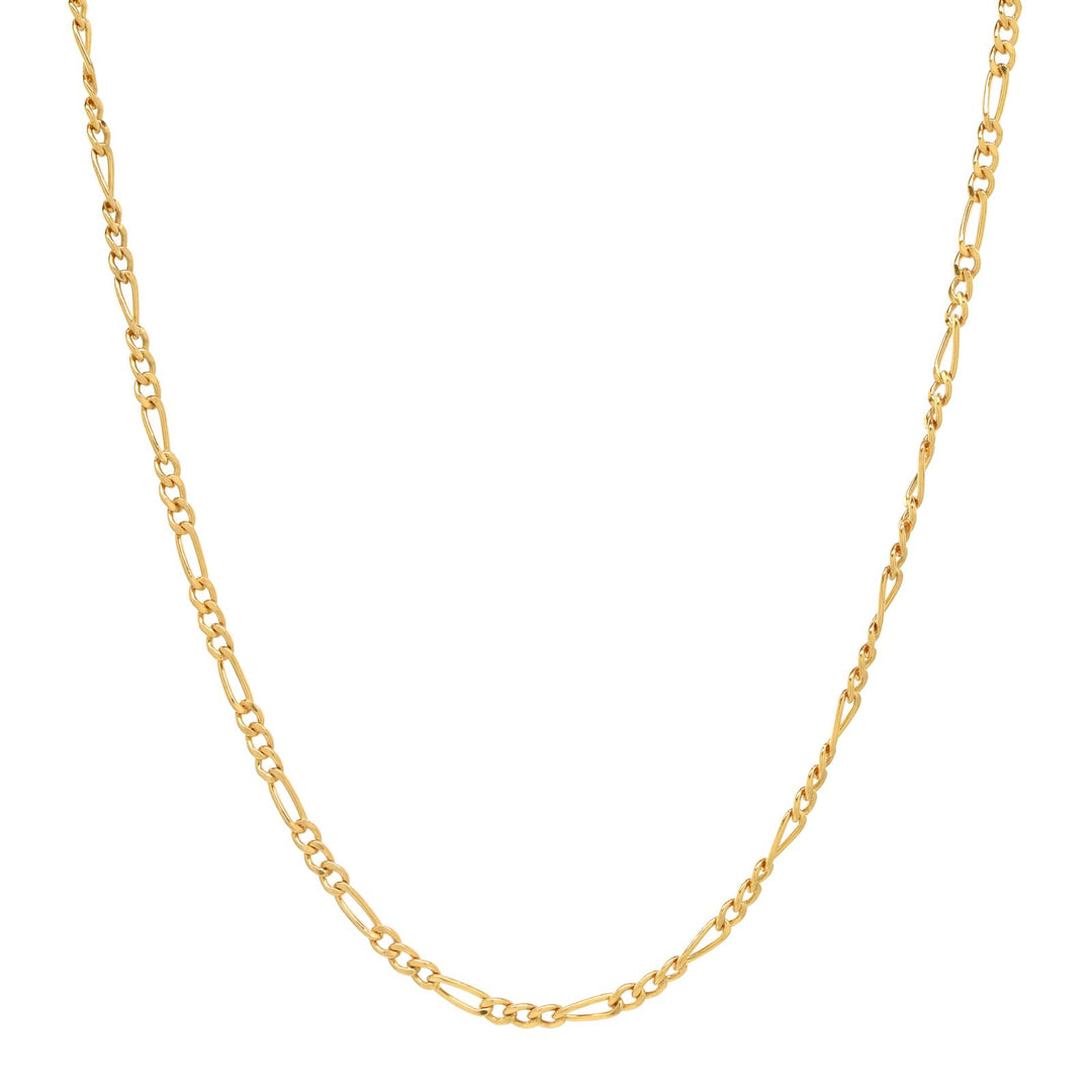Figaro Chain Link Necklace - Necklaces - Gold - Gold / 14" - Azil Boutique