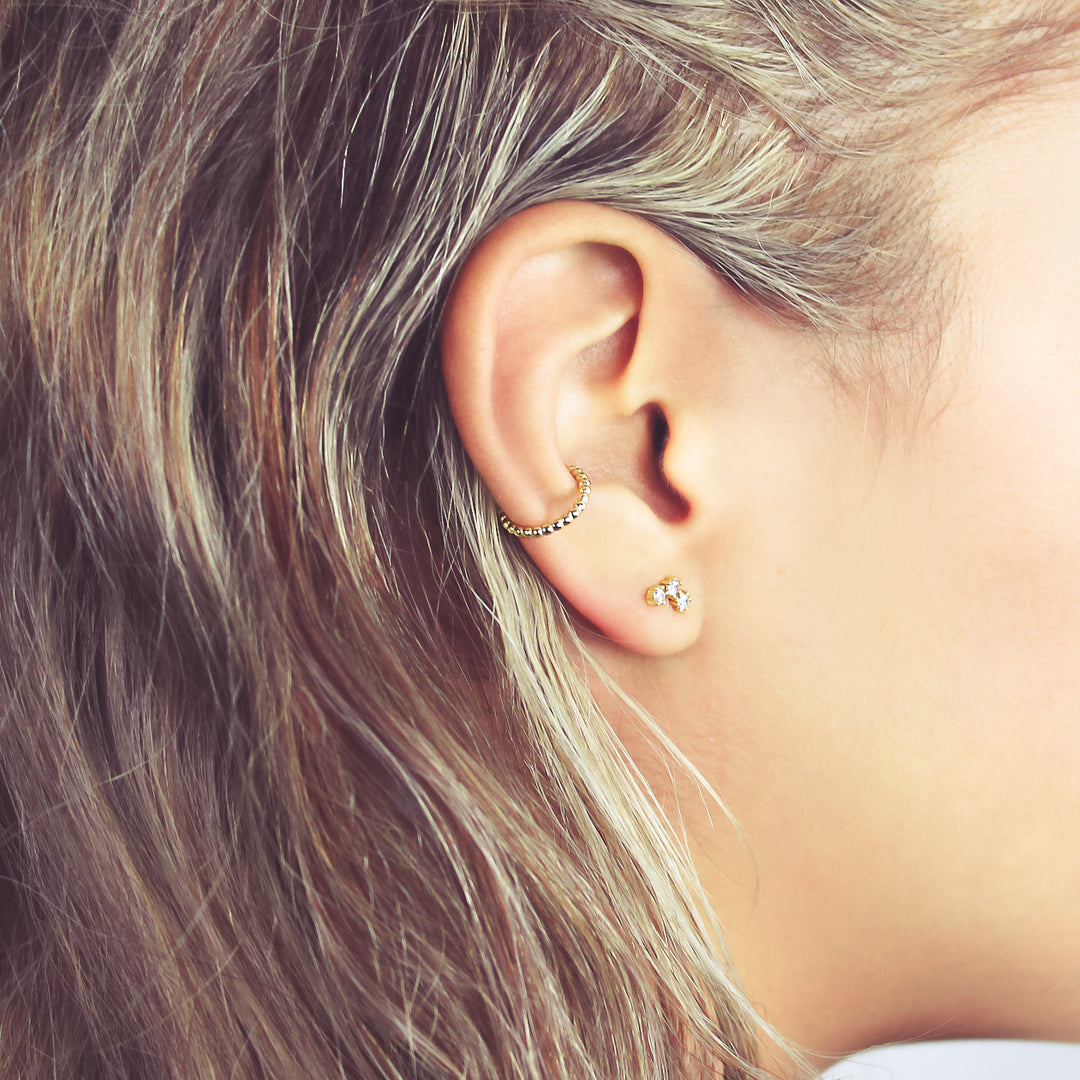Beaded Middle Ear Cuff - Earrings -  -  - Azil Boutique