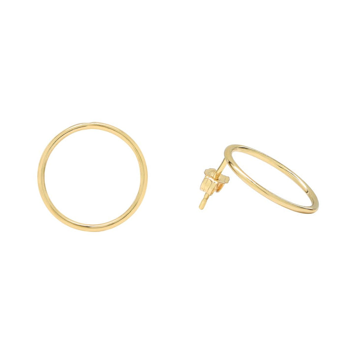 Circle Post Studs - Earrings -  -  - Azil Boutique