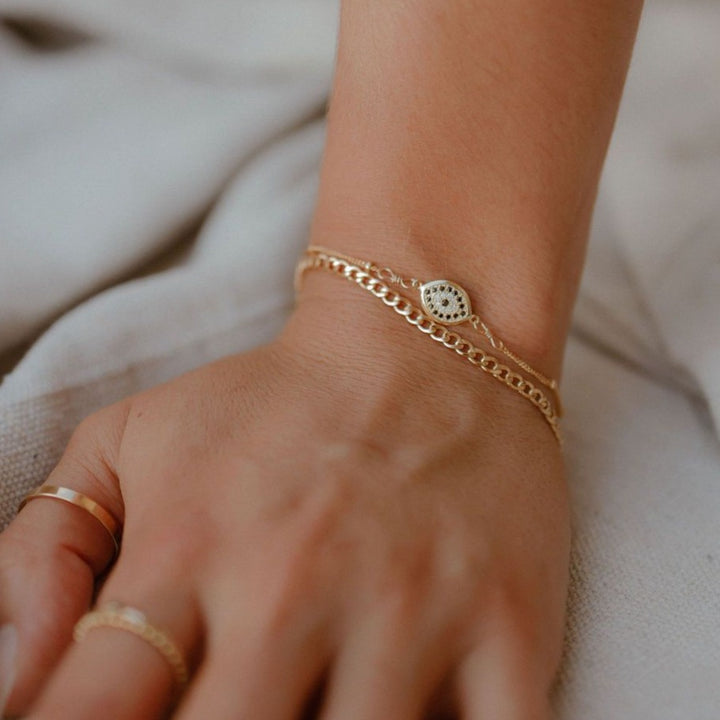 Curb Chain Bracelet - Bracelets -  -  - Azil Boutique