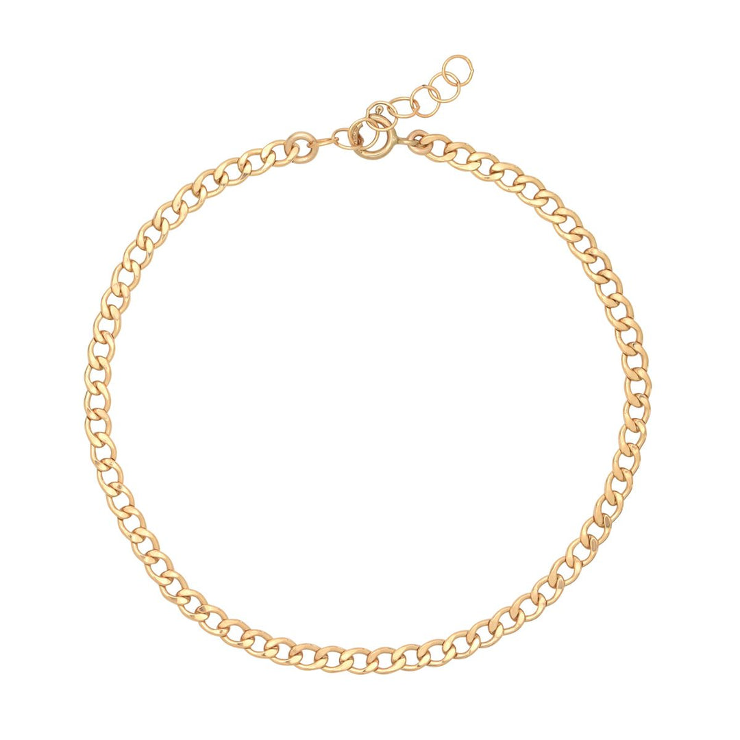 Curb Chain Anklet - Bracelets - 8" - 8" - Azil Boutique