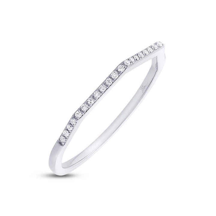 Diamonds Hexagonal Ring - Misc - White gold - White gold / 5 - Azil Boutique